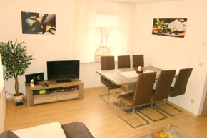 Essbereich im Wohnzimmer