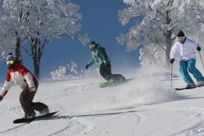 A large variety of runs prvides snowsport fun for everyone.