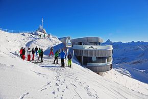 The top station at the Nebelhorn summit