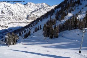 View of the intermediate terrain at the 