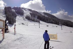 Kids at play: the runs at Molly Hogan lift are doable for children as well.