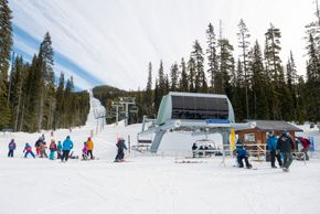 The Sugarlump Chair is one of two chairlifts at the ski area.