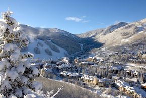 Enjoy the snow-covered Beaver Creek ski resort.
