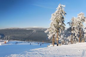 View of the northern slope, in the background the Brocken.