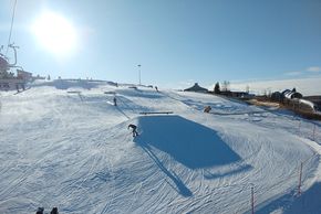 Two terrain parks are at hand for freestylers.