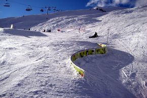 Rail in Coronet Peak's terrain park.