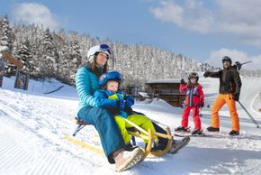 The 5km long toboggan run can be used during the day and at night.