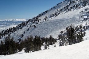 View of Milky Way Bowl, where you can ski the backcountry.