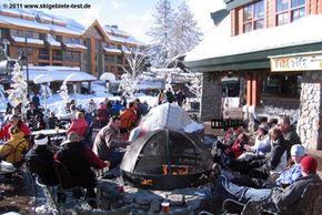 The Fire & Ice Bar at Village Gondola's base station.