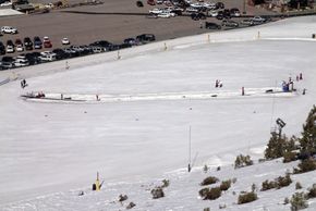 There is a nice practice area for kids at Gunbarrel Lift's base station.