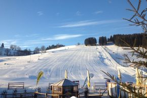 The slopes at Holzhau are perfectly groomed.