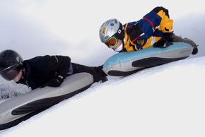 At Holzhau you can try out air boards.