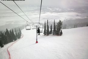 Wide slopes at Casper Bowl Triple Chair.