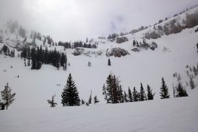 View of the black slopes at Cirque.