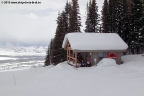 For a quick bite to eat: Bear Flats Snack Shack underneath Sublette chair's base station.
