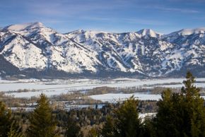 Jackson Hole is located at Wyoming's Grand Teton National Park.