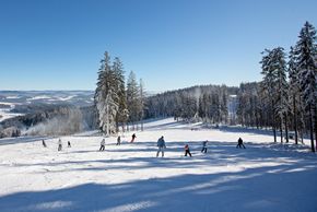 The ski resort is located at the South Bohemian region of Czech Republic.