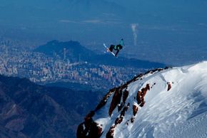 La Parva ski resort offers stunning, unique panoramic views of Santiago de Chile.