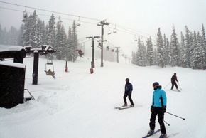 At Roulette's base station.