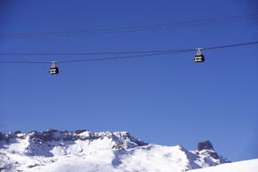 Vanoise Express connects Les Arcs and La Plagne ski resorts.