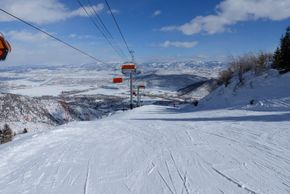 The Orange Bubble Lift is the only lift in North America which has a weather protection hood.
