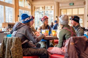 A cosy place to stop for refreshments: the Warm Springs Lodge.