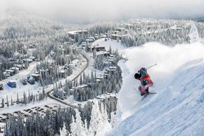 Downhill skiing at Silver Star Mountain Resort.