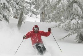 The snow conditions here are excellent all year round.