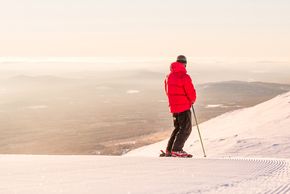 The view from the mountain is stunning.