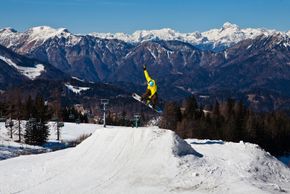 Der Fun Park befindet sich neben dem Schlepplift Dolina.