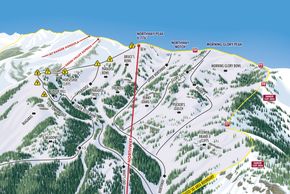 Pistenplan Crystal Mountain Resort North Peak