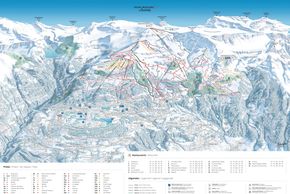 Pistenplan Crans Montana