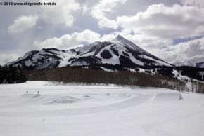 Blick auf das Skigebiet am Mt. Crested Butte!