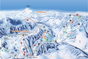 Pistenplan des Skigebiets Annaberg in Niederösterreich