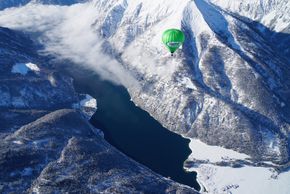 Ballonfahren im Winter