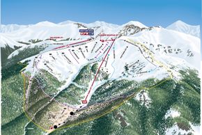 Pistenplan Arapahoe Basin - Montezuma Bowl