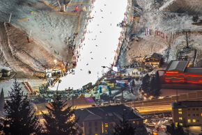 Der Snowboard-Weltcup macht jedes Jahr auf der Buchebenpiste in Gastein Station.