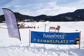 Das Übungsgelände der Skischule.