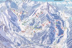 Pistenplan Bergbahnen Berwang
