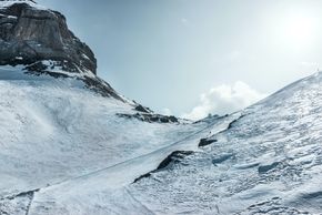 Rote Piste Martisberg zwischen Cabane und Oldenegg