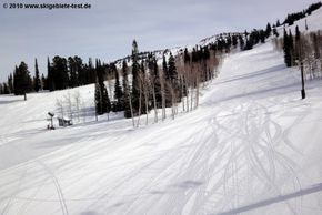 Grand Targhee ist das Skigebiet mit dem meisten natürlichen Schneefall in den USA. Die Pistenpflege hat uns ebenfalls überzeugt.