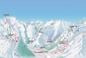 Pistenplan Andermatt+Sedrun+Disentis