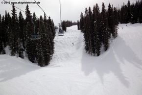 Oftmals hat man die Wahl zwischen präparierten Abfahrten und anspruchsvolleren Buckelpisten.