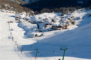 Das Berg Dorf Falkert, mit seinen überschaubaren Pisten!