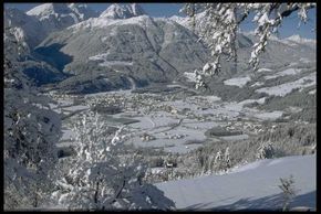 Blick in das Tal der Marktgemeinde Kötschach-Mauthen.
