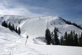 Blick auf die Brunn-Abfahrt