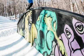 Optimal für Pros: Ganze sechs Funparks und eine Halfpipe stehen in Killington zur Verfügung.