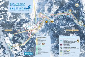 Pistenplan Shuttleberg Flachauwinkl-Kleinarl