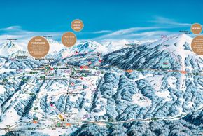 Winterpanorama Skigebiet Kristberg Silbertal, Montafon