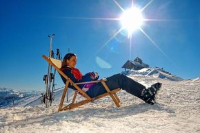 Sonne und Pulverschnee